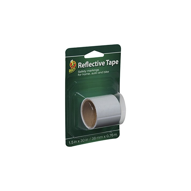 Duck Brand 896385 Self-Adhesive Reflective Tape, 1.5-Inch x 30-Inch Single