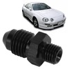 1 Pair AN4 to M8 Oil Cooler Fitting Adapter Black