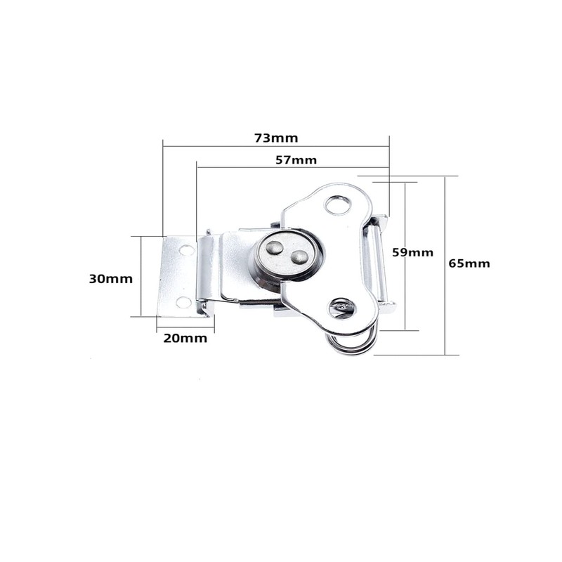 4-Pack Spring Loaded Butterfly Twist Latch Metal Hardware Toggle Clamp