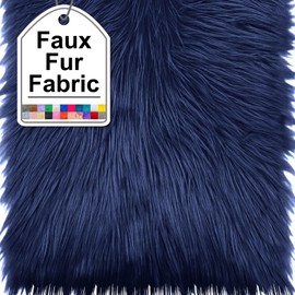 Purplish Blue Faux Fur Fabric Squares, 10x10 Inches Fluffy Faux Fur for DIY Crafts, Fashion Design, Beard, Sewing, Cosplay Costumes, Seat Pads, Rugs, Pillows and Home Decoration Projects