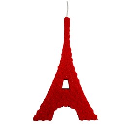 CPS Decor Eiffel Tower Red Rose Candles Soy Wax Hand Poured Smokeless Clean Burn Anniversary Wedding and Home Decor Votive Candles.