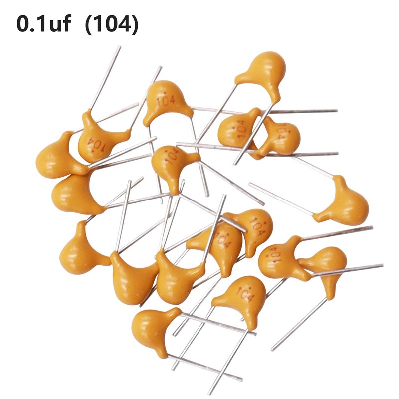 mxuteuk 0.1uF 104 100nF Multilayer Monolithic Ceramic Capacitor 5.08mm