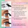 Ardell Press On Pre-Glued Eyelash Extension - Fauxmink Volume, Customizable