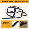 REARACE Saddlebag Support Racks, Motorcycle Pannier Racks Side Carrier Fit