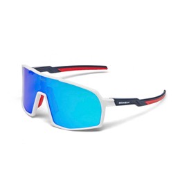Boombah Auspex Bombardier Sunglasses White/Navy/Red