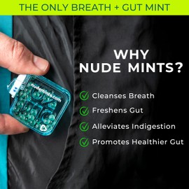 NUDE MINTS | Double Action Liquid Capsules | Mouth Watering Mint - Lasts 3x Longer - 3x Stronger - Extreme Bad Breath Solution For Adults - Sugar Free, 0 Calorie - Melon - 10 Pack - 300 Capsules