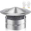 8 Inch Chimney Cap, 8" Stainless Steel Cone Top Chimney