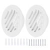 PATIKIL 3" Round Air Vent Cover, 2pcs Stainless Steel Louvered