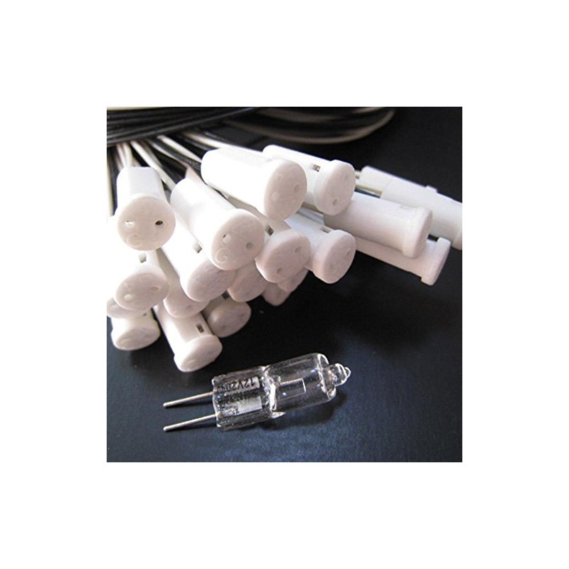 E-Simpo® 20pcs/lot G4 socket, G4 lamp aging socket, 30cm long