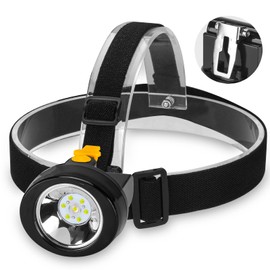 Yongkist Mining Light,Underground Mining Headlamp Coon Hunting Lights Headlamps Waterproof LED Miner Light Rechargeable Explosion-Proof Mining Light (Yellow)