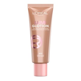 L'Oréal Paris Lumi Glotion Iluminador Hidratante Multiusos para Rostro y Cuerpo, Hidrata e Ilumina al Instante, Acabado Luminoso Natural, Textura Ligera, Apto para Pieles Sensibles, Tono Medium Glow