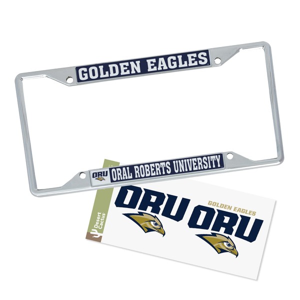 Desert Cactus Oral Roberts University Car Accessories Metal License Plate