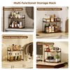 Homeiju Multi-Purpose Bathroom Counter Organizer, 2-Tier Wall-Mounted Storage Organizer Shelf