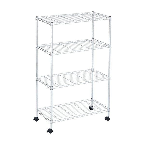 Heavy Duty 4 Tier Wire Shelving Unit Storage Rack, Metal