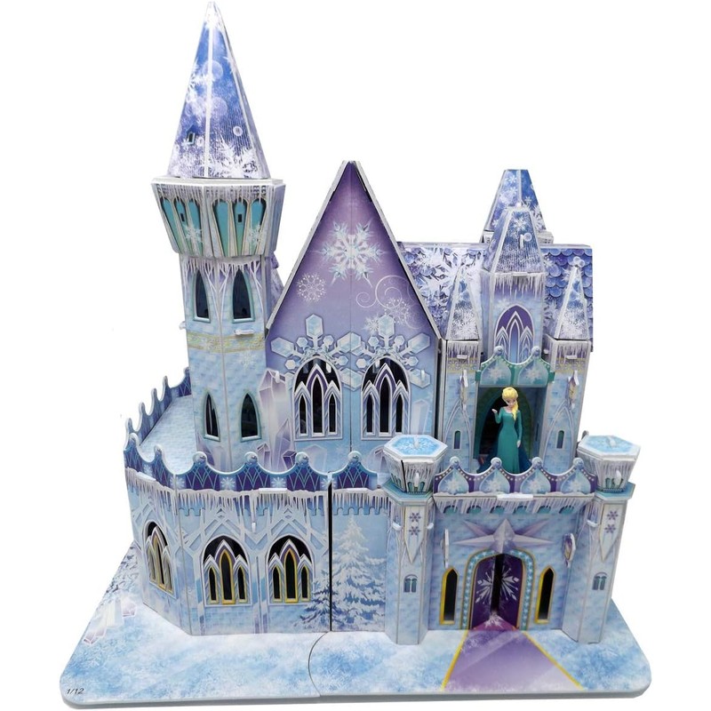 Brigamo Magic Elsa Ice Palace Dollhouse Castle for Craft &