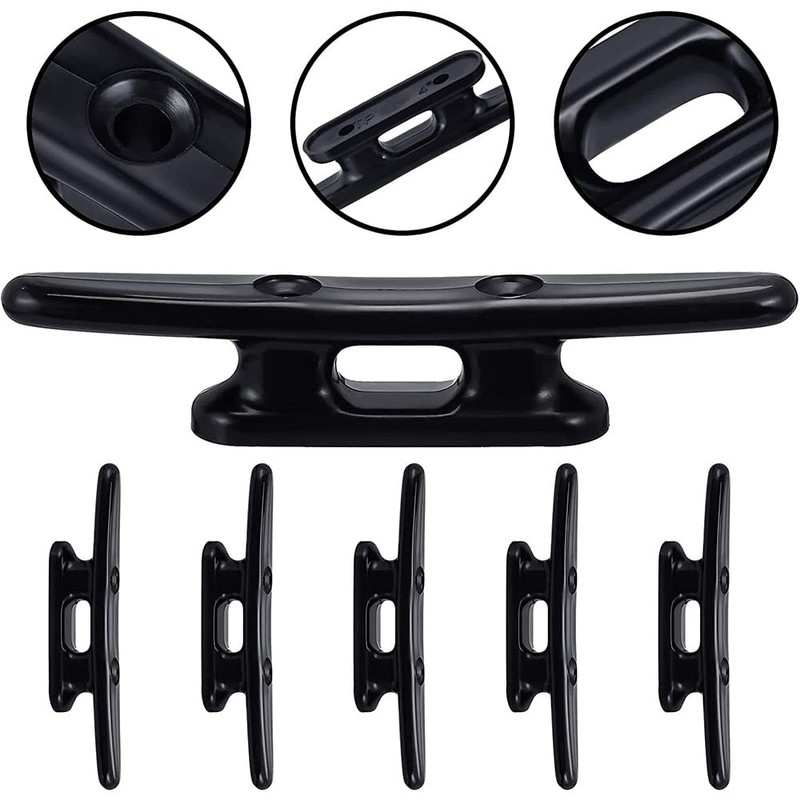 SweetSerenade 4Pack 4 Inch Black Boat Cleat Kayak Cleats Boat