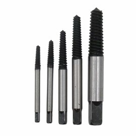 Performance 5Pc Screw Extractor Set Easy Out Drill Bits Guide Broken Screws Bolt Remove