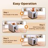 2 Slice Touch Screen Toaster with Wide Slots Stainless Steel