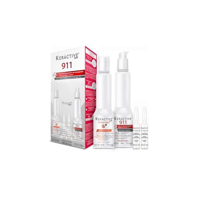 Nutrapel Keractive 911 Set de Tratamiento Capilar Integral