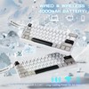 MAMBASNAKE X60 HE Magnetic Switch Keyboard Adjustable Actuation,BT/2.4G/Wired Tri-Mode 60%