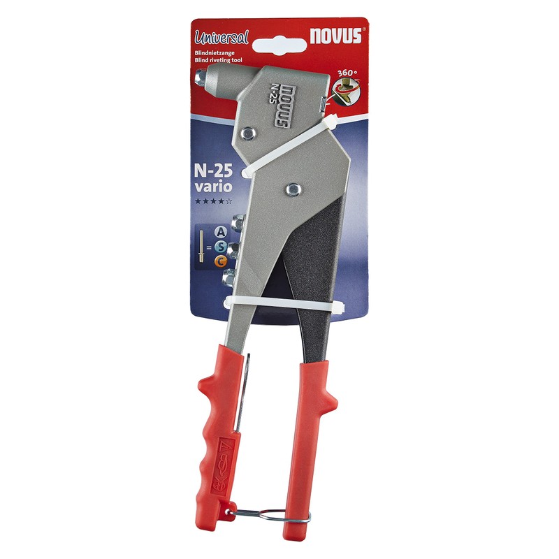Novus Pop Rivet Gun Riveting Tool Heavy Duty Riveter N-25