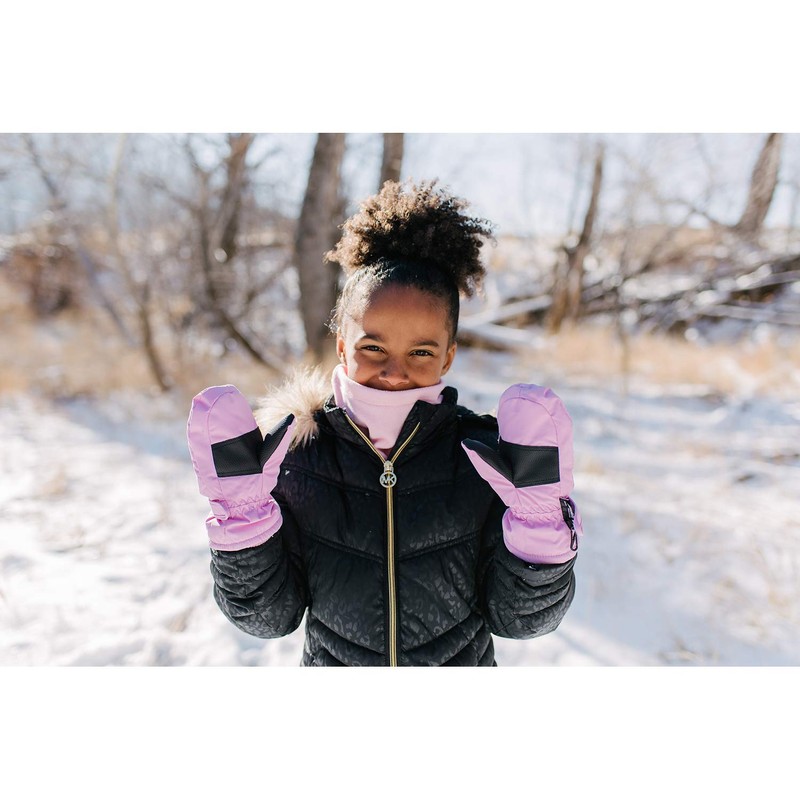 Thinsulate - Guantes impermeables para niños y bebés, Blanco, .6-12