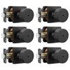 Goldenwarm Matte Black Door Knobs Interior, Privacy Bedroom Door Knob