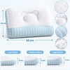 Contoured Bed Pillow for Neck Support – Washable Microfiber-Filled Pillow