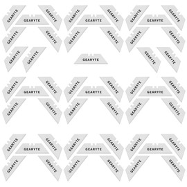 Gearyte Ceramic Utility Blade Replacements for Box Cutters and Utility Knives - Harder Than Steel Zirconia Ceramic and Razor Sharp - 5 x 10 Packs with Cases