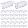 Glarks 30 Pack Rectangular Shape Plastic Table Cover Clips Tablecloth
