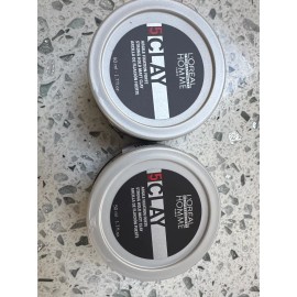 L'Oréal L'Oreal Homme Clay Men’s Styling Provides Strong Hold and Matte ( 2 Pack )