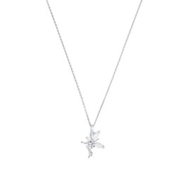 Amor 9964611 Women's Necklace with Pendant 925 Sterling Silver with Synthetic Zirconia 42 cm Silver Elf Comes in Jewellery Gift Box, Sterling Silver, Cubic Zirconia
