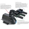 Aquascape 3-Way Adjustable Flow Valve Ultra Pump Fitting, 3/4-inch MPT