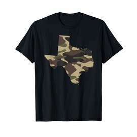 Texas Military Camo State Outline T-Shirt