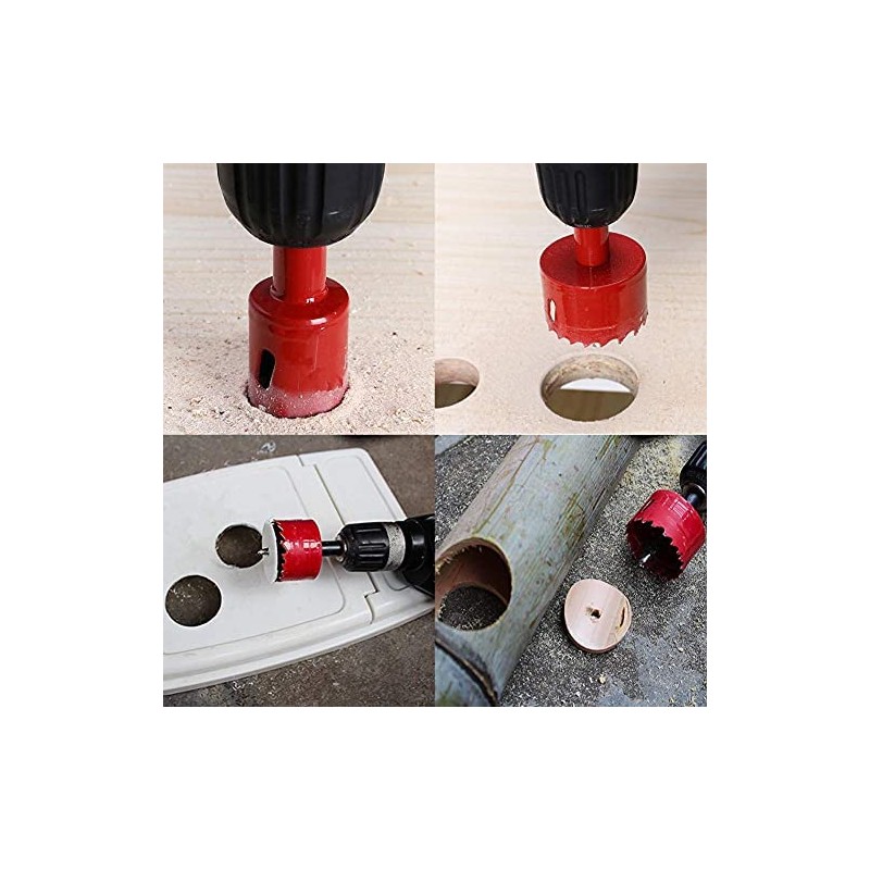 TUNEZ® Hole Saw M42 Bi-Metal Hole Cutter Set with Hex