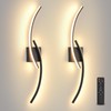 Battery Operated Wall Sconce Set of 2, 3000K-6000K LED Dimmable