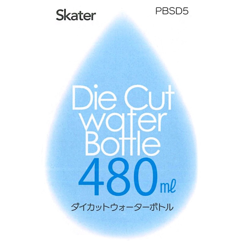 Skater Peanuts PBSD5 Children's Water Bottle, Direct Drinking, 16.2 fl