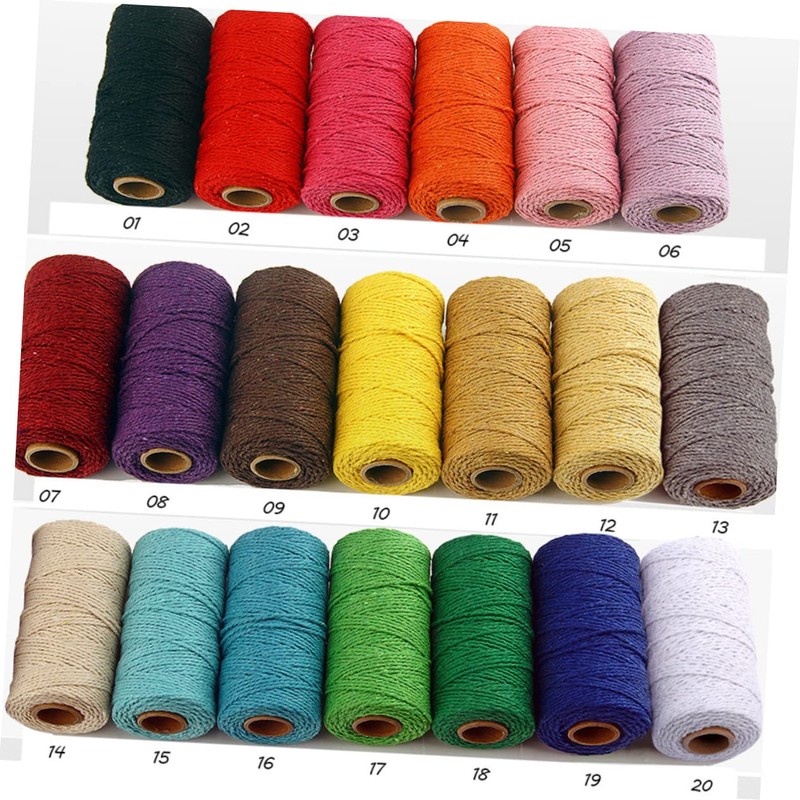 Operitacx DIY Art Craft Essential 4 Rolls 2mm Thick Braided