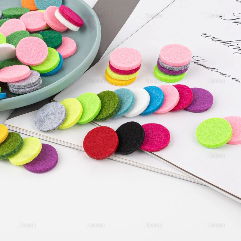 AUEAR, 100 Pack Replacement Felt Pads Round Essential Oil Diffuser