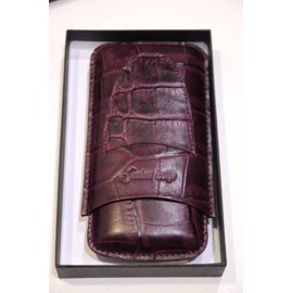 Cigar Holder With Cutter Pocket (3 Cigars)