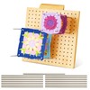 7.9 Inch Blocking Board Crochet Large, Handcrafted Wooden Blocking Board