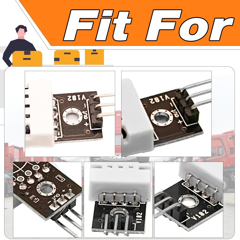 DIGISHUO 2Pcs DHT22/AM2302 Single Bus Digital Temperature and Humidity Sensor