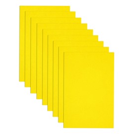Jtnohx Eva Foam Sheets, 17.78×28.7cm Craft Foam, 9 Pcs Thin Foam for Crafts, Colour Foam for Arts and Crafts (Yellow)