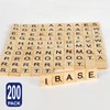 Wooden Alphabet Scrabble Tiles Set Letters Pieces Wood Crafts A-Z