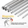 HARFINGTON 10pcs Ball End Hex Screwdriver Bit H1.5 (1.5mm) Head