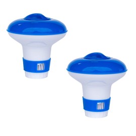 2 Pcs Hot Tub Chlorine Dispenser Floater, Chlorine Dispenser, Adjustable Chlorine Dispenser for Hot Tub All Spa Hot Tubs Swimming Pool and Water Park