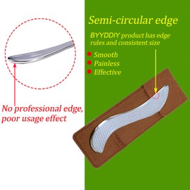 BYYDDIY Stainless Steel Gua Sha Muscle Scraper Tool,Scar Tissue Tool,Physical Therapy Tools,Muscle Scraping Tool,Guasha Massage Scraper,IASTM Tools,Skin Scraping Tool,Soft Tissue Massage Tool