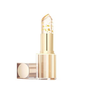 BOVVSKY Transfer Color Changing Lipstick, Gold Crystal Color Changing Lipstick, Long Lasting Nutritious Lip, Magic Temperature Color Change Lip