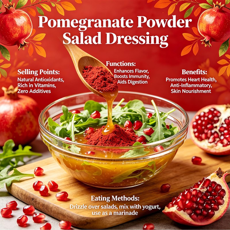 Pomegranate Powder 10oz Natural Fruit Juice Powder Baking Coloring Canned