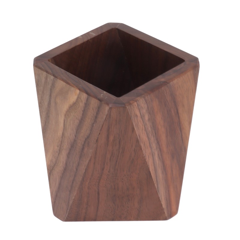 Cooking Utensil Container Smoothing Stable Large Capacity Simple Wooden Pen